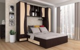 Dormitor Tineret, Wenge+Mesteacan 227x51 205x200 cm, MP