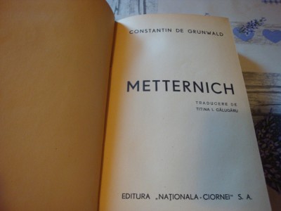 Constantin de Grunwald - Metternich - interbelica foto