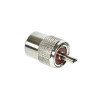 Mufa PNI PL259 Cablu RG58, Otel Inoxidabil, Conector Statie Radio CB, Montaj Insurubare