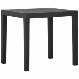Cumpara ieftin Masă de grădină, gri, 79x65x72 cm, plastic