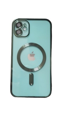 Huse silicon cu incarcare magetica wireless pentru Iphone 11 Verde foto
