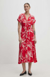 Cumpara ieftin Answear Lab rochie culoarea rosu, maxi, evazati
