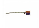 Cumpara ieftin Zgarda fosforescenta pentru caini si pisici, 27 cm, silicon si metal, clopotel, galben/transparent, Oem