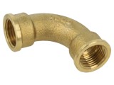 Termină &icirc;mbinare arc 90&deg; mamă-mamă, alamă CW617N, G 1/2"
