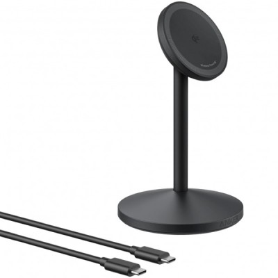 Incarcator Retea Wireless Anker MagGo Stand, 15W, 1.67A, Negru A25X1H11 foto