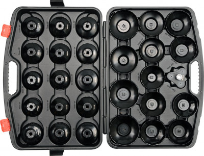 Set de chei tubulare pentru filtru de ulei 30 piese YATO foto