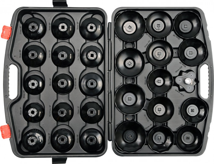 Set de chei tubulare pentru filtru de ulei 30 piese YATO