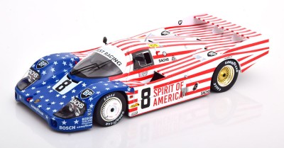 Macheta Porsche 956 LH Team USA Le Mans 1986 - Solido 1/18 foto