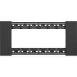 Rama ornament 6M Living Now Bticino negru KA4806KG