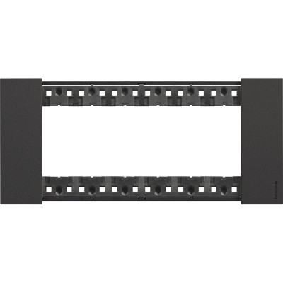 Rama ornament 6M Living Now Bticino negru KA4806KG foto