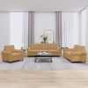 VidaXL Set de canapele cu perne, 3 piese, maro, catifea 3202177