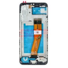LCD+Touchscreen cu Rama Samsung Galaxy A03 / A035F BLACK 160mm COMPATIBIL Vers. NON-EU
