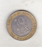 Bnk mnd Kenya 10 shillings 1995 bimetalica, Africa