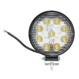 Lampa LED auto 27W, 9 LED-uri, 10-60V, flood 60&deg;, IP67, 6000K