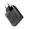 Alimentator USB A x3+tipC x2 retea 120W negru