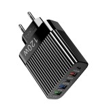 Alimentator USB A x3+tipC x2 retea 120W negru