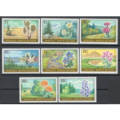 Mongolia 1969 Mi 549/56 - Flori