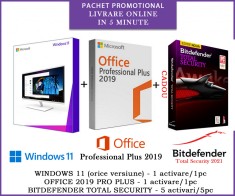 WINDOWS 11 + OFFICE 2019 PRO PLUS + BITDEFENDER TOTAL SECURITY 2021 foto