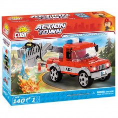 Set de construit Cobi, Fire Brigade, Articulated Boom Fire Truck (140 pcs) foto