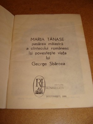 Viata romantata a Mariei Tanase foto