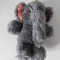Elefant vintage, Shanghai Dolls Factory SDF plush tip mohair pure wool China, 15cm