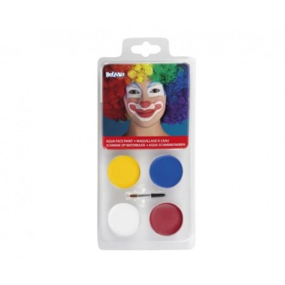 Make-up pictura fata petru copii 4 culori, clown foto