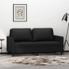 VidaXL Canapea cu 2 locuri, negru, 140 cm, piele ecologică 359333