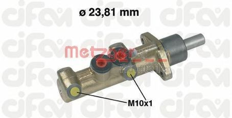 Pompa centrala, frana MERCEDES VITO caroserie (638) (1997 - 2003) METZGER 202-298