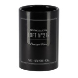 Suport Periuțe Ceramică Design Grafic &ndash; Negru