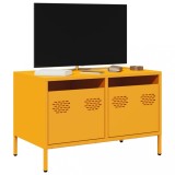 VidaXL Dulap TV, galben muștar, 68x39x43,5 cm, oțel laminat la rece