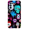 Husa compatibila cu Oppo A15s model I got eyes on you, Silicon, TPU, Viceversa, Transparent, Carcasa