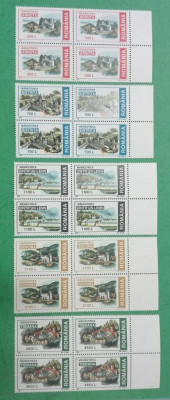 TIMBRE ROM&amp;Acirc;NIA MNH LP1475/1999 M&amp;acirc;năstiri din Nordul Olteniei Bloc de 4 timbre foto