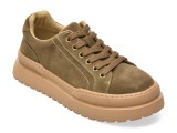 Pantofi sport GRYXX kaki, 1352, din piele intoarsa