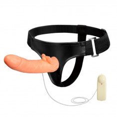 Vibrator realist pentru penis cu bretele 20cm foto