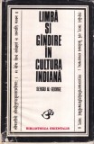 Sergiu Al-George - Limba si gandire in cultura indiana