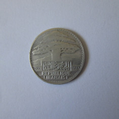 Rara! Liban 10 Piastres 1929 argint