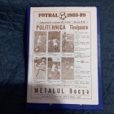 Program Poli Timisoara - Metalul Bocsa