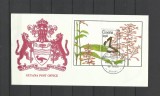 GUYANA 1990 FAUNA INSECTE FLUTURI FDC