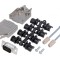 Conector D-Sub 9-Pin Mufă Tată Lipire pe Cablu Set Complet