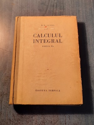 Calculul intefral N. N. Luzin foto