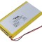 Acumul: Li-Po 3,7V 10000mAh cabluri,contector JST SYP-02T-1