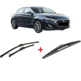 Cumpara ieftin Set 3 stergatoare HYUNDAI i30 FASTBACK (PDE, PDEN) 2017-2022, pentru parbriz si luneta, Bosch Twin