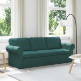vidaXL Canapea Verde &icirc;nchis 215 x 82 x 80 cm țesătură 42024316