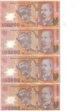 SV * Romania LOT BNR 4 x 100000 LEI 2001 - 2002 - 2003 - 2004 * polimer