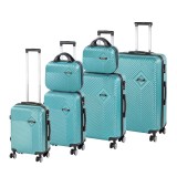 Set de valize cu roți TraveLux Pro XXXXXIV, albastru lagună
