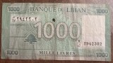 B11 13 - Bancnota foarte veche - Liban - 1000 livre - 2012
