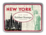 Cumpara ieftin Cavallini NYC Designed Wooden Rubber Stamp Set in a Tin - Assorted (Pack of 3) | Cavallini Papers &amp; Co. Inc.