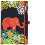 BLOC NOTES IVORY GRAPHIC 9 X 14 CM 192 FILE PATRATELE COPERTA DIN PANZA DIVERSE MOTIVE