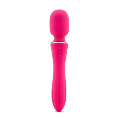 Vibrator Nubii Mika Wand, 12 Moduri Vibratii, Incalzire, Silicon, USB, Roz
