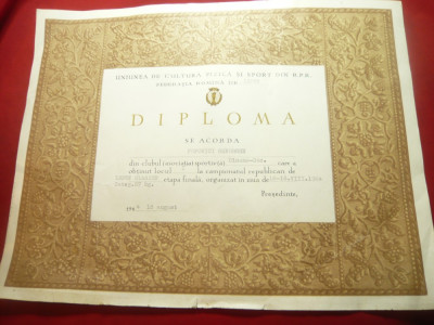 Diploma -Campion National Lupte Clasice -Gheorghe Popovici Club Dinamo1964 ,87kg foto